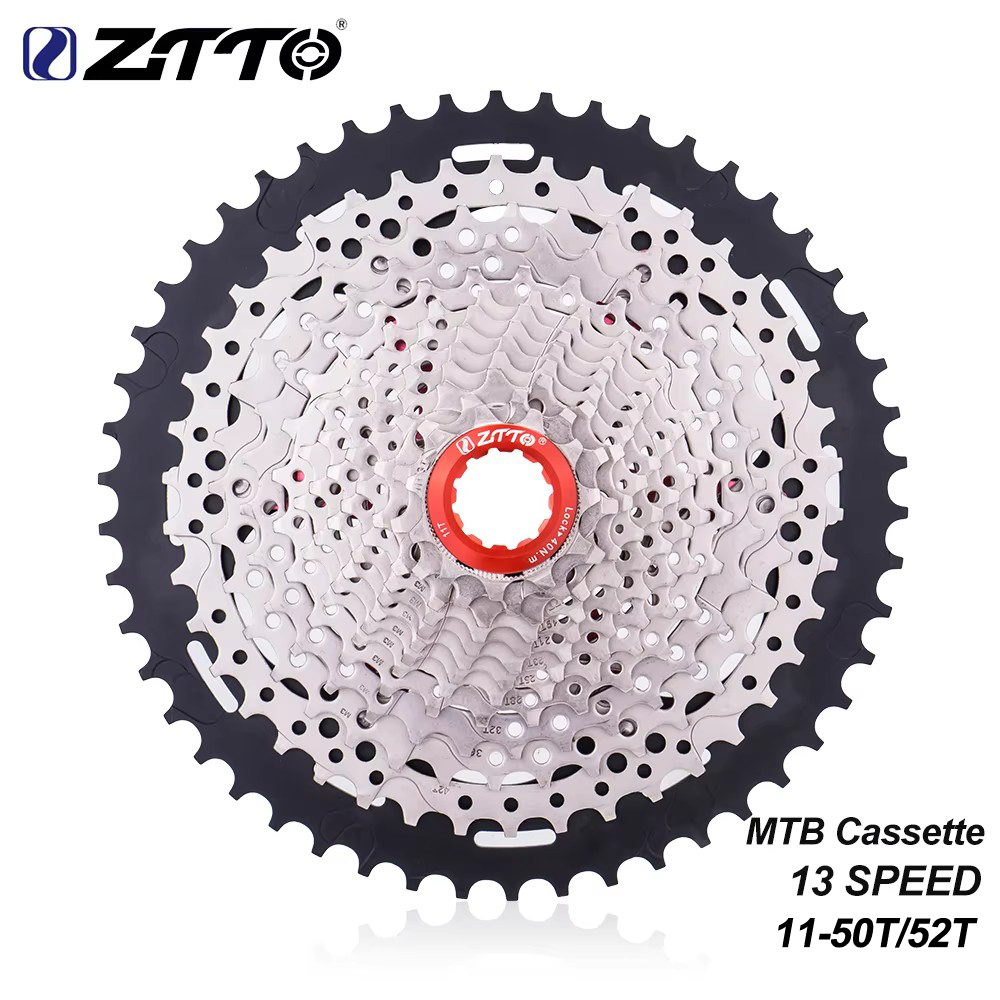 ZTTO Ultralight MTB 13 Speed 11-52T Cassette Steel 13S 50T Wide Ratio Freewheel HG Sprocket 13V K7 Parts for L-TWOO AXS WHEELTOP