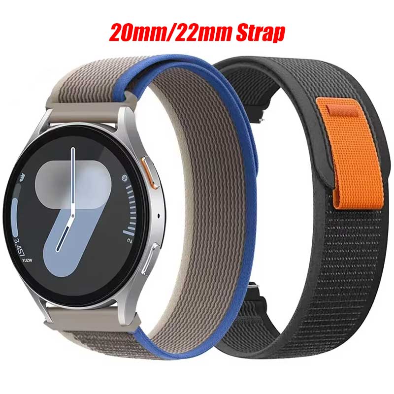 22mm 20mm Trail Nylon Strap for Amazfit Helio Smart Watch Replaceable Wristband for Amazfit Active 2/GTS 4 mini/Bip 6/Balance 2
