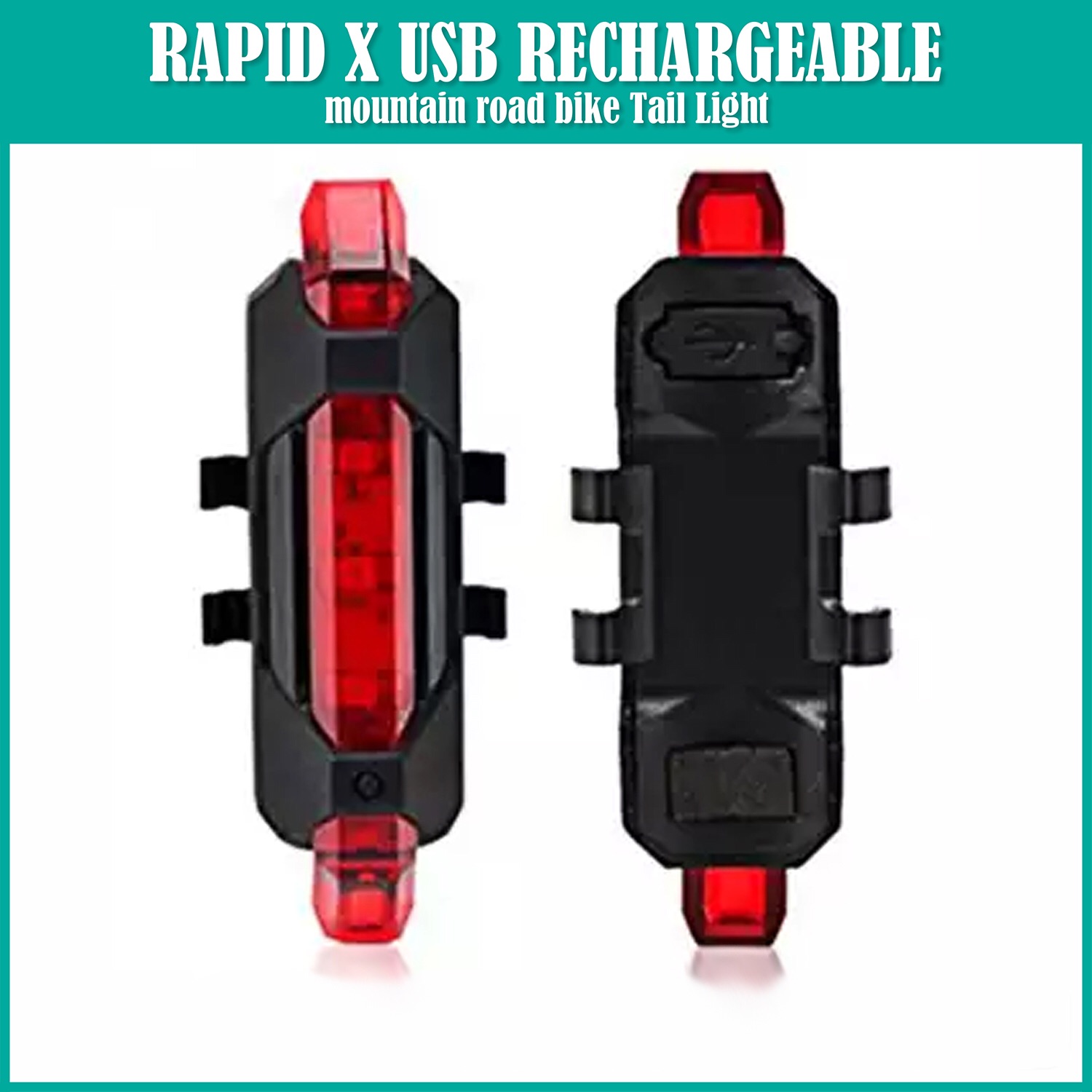 ROCKBROS Bike Light Waterproof Cycling Helmet Taillight Lantern For Bicycle LED USB Rechargeable Safety Night Riding Rear Light