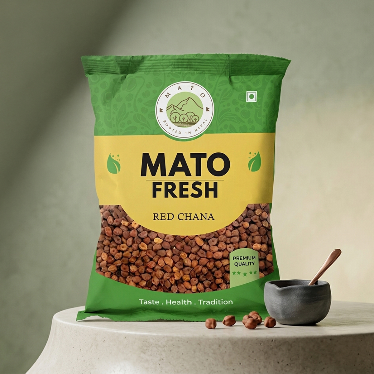 Mato Red Chana 1 KG Bengal Gram Lentil Protein Rich Pulse Cooking Ingredient Traditional Dal Food