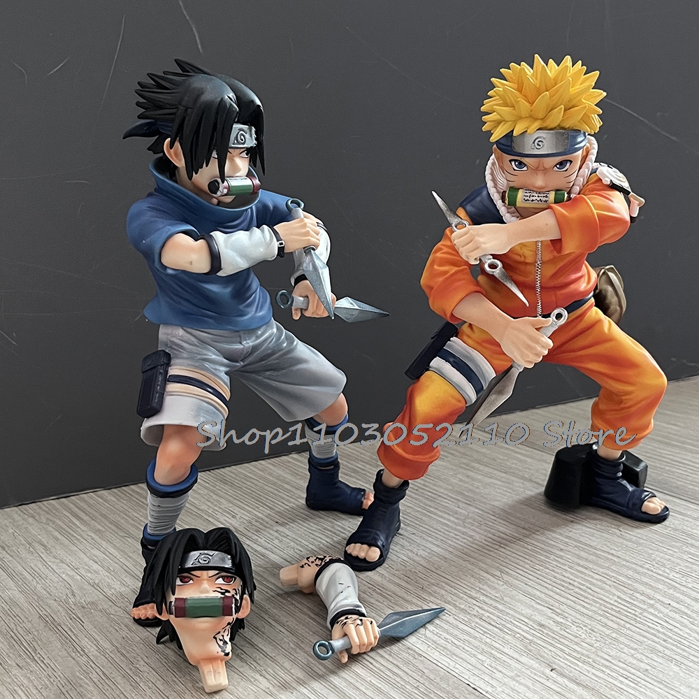 Naruto Uchiha Sasuke Uzumaki Figure Anime Naruto Zhenyi Handmade Figure Model Collection Toy Doll Birthday