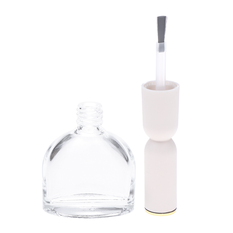 13ml Mini Glass Nail Polish Bottle with Brushes Empty Gel Packaging Refillable Cosmetic Pot Manicure Oil Dispenser