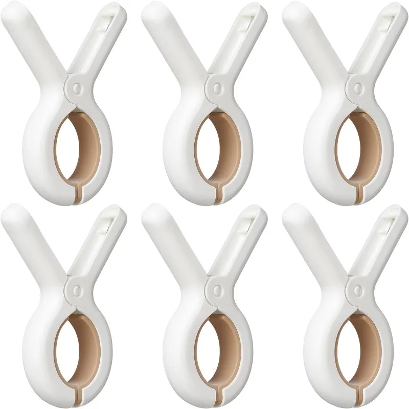 1/3/6/12Pcs Beach Towel Clips Plastic Clothespin Heavy Duty Laundry Clips to Keep Your Towel Clothes Blankets from Blowing Away