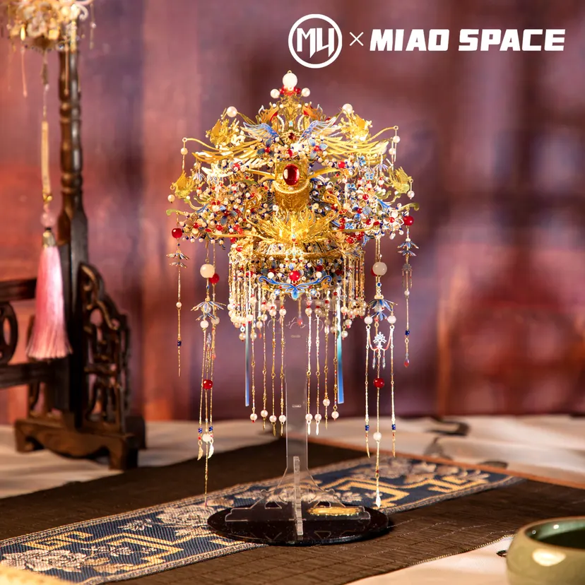 MU Phoenix Crown 3D Metal Puzzle DIY Hands-on Educational Toy,Desktop Office Decor Stress Relief, for Girlfriend