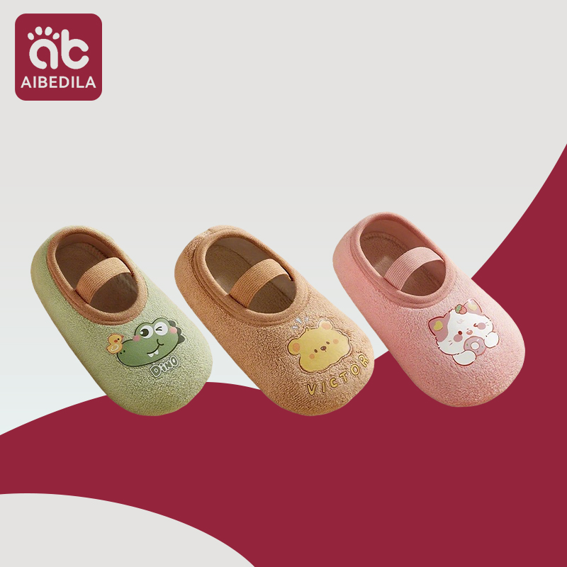 Children Anti-slip Shoes Newborn Baby Toddler Girls Non-slip Floor Socks Infant Boys Sole Autumn Winter Indoor Prewalker