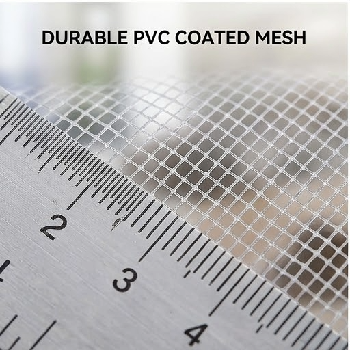 PVC Coated Mosquito Net for Windows with Tape Stitched Net Screen with Hook & Loop