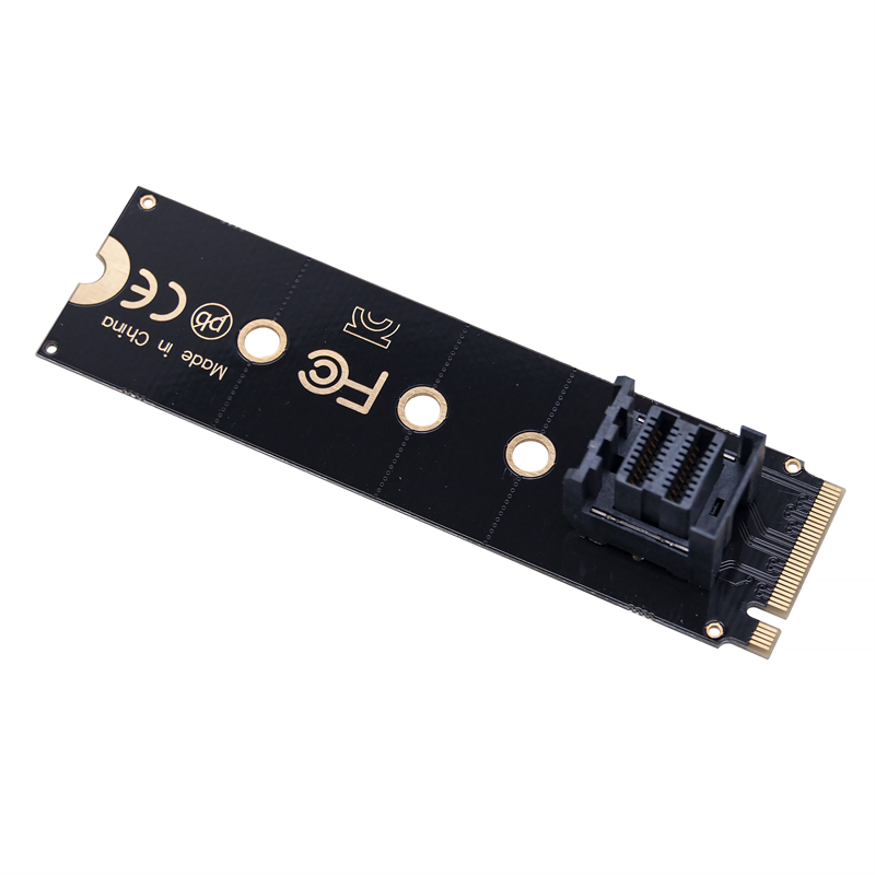 NVME M.2 KEY M to Mini SAS SFF-8643 AdapterU.2 SSD Extend Converter for Computer Laptop Motherboard SolidState Expansion Card