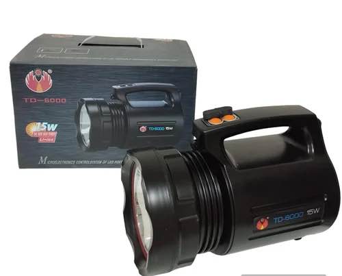 TD-6000D-30W-Torchlight Rechargeable Digital Searchlight Emergency Light- Torch Light