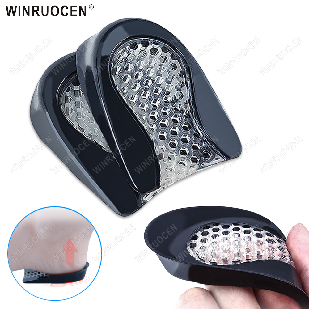 1/2 Pairs Silicone Gel Heel Cushions Inserts for Spurs Plantar Fasciitis Pain Relief Heel Cup Pads Shoe Insole Protectors