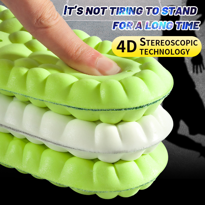 1 Pair Breathable Sports Insoles wormwood anti-odour Insole Shock-absorbing Shoe Sole Men Women Comfort Insoles