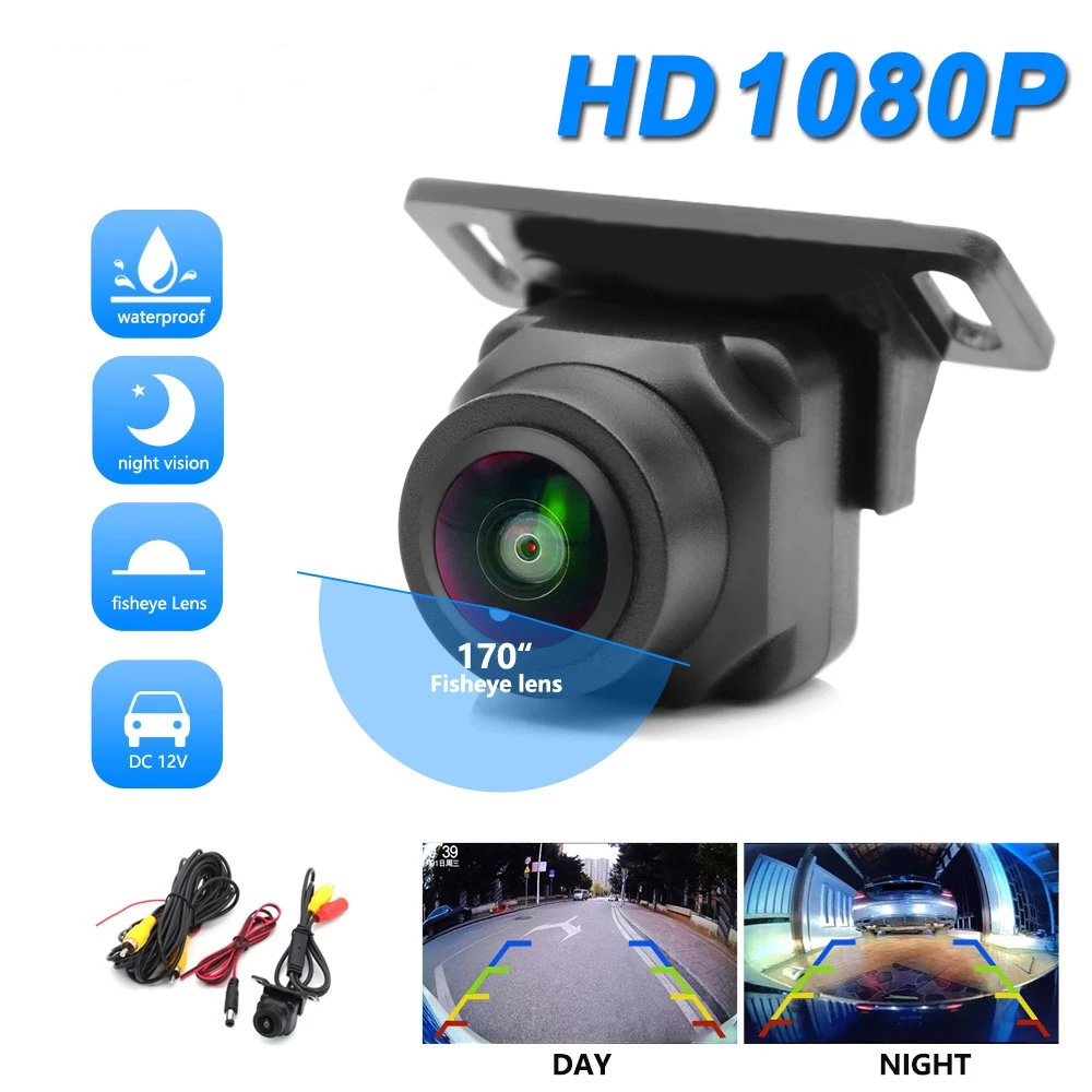 Starlight Night Vision Panoramic CCD Dash Cam Rearview Backup Camera 170° Wide Angle 1080P Universal HD AHD