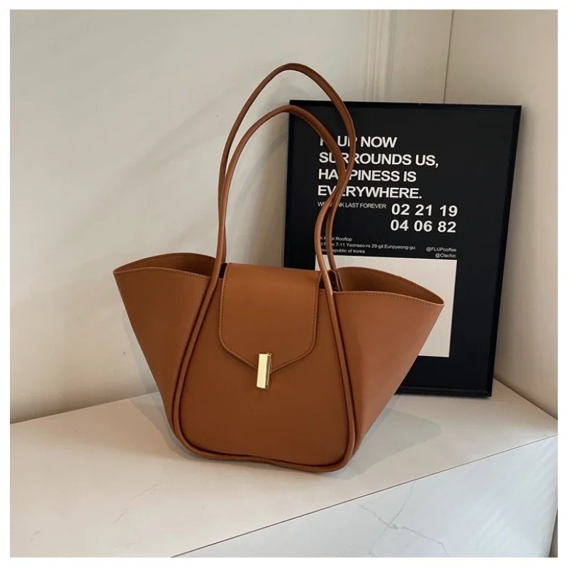 PU Large Capacity Soft Surface Bag Simple Temperament Women's Bags on Sale 2025 New Niche Texture Versatile Shoulder Bag