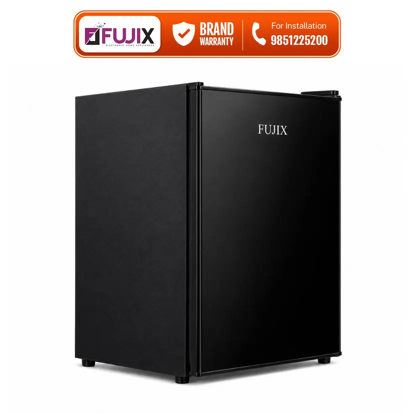 Fujix 50Litres Mini Refrigerator With Stylish Design (Silver)