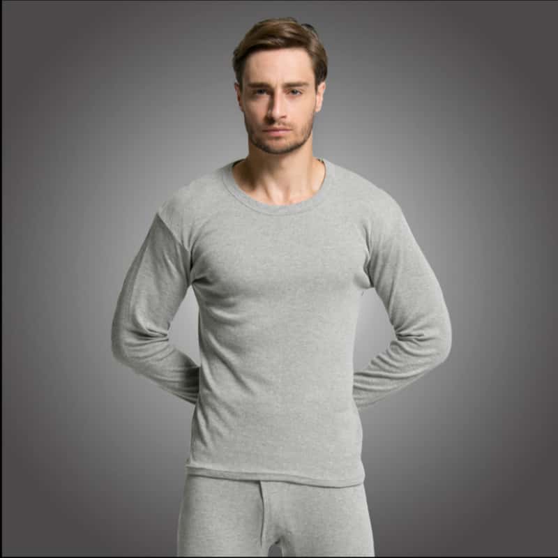 Men Undershirts Men's Winter Thermal Underwear Thin Fleece Elastic Compression Fitness For Winter Sports First Layer Wear