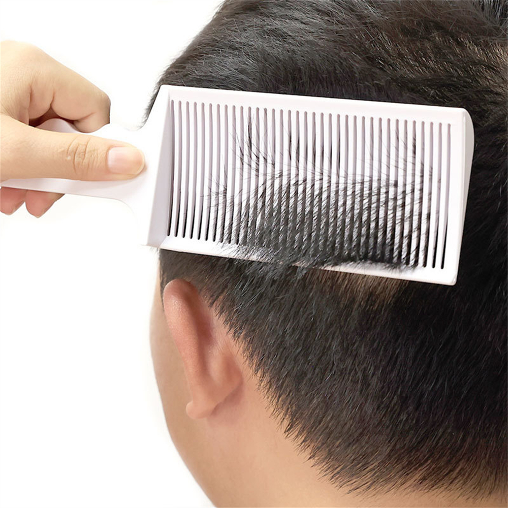 1pcs Professional Barber Clipper Hair Cutting Comb Aids Men Adjustable Curved Flat Top Hair Clipper Fade Brush Salon Styling Acc