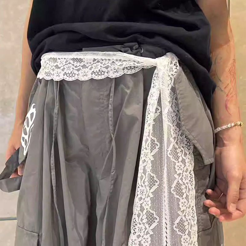 New Sale French Retro Lace Belt Korean Casual Long Lace Scarf Summer Sweet Accessories