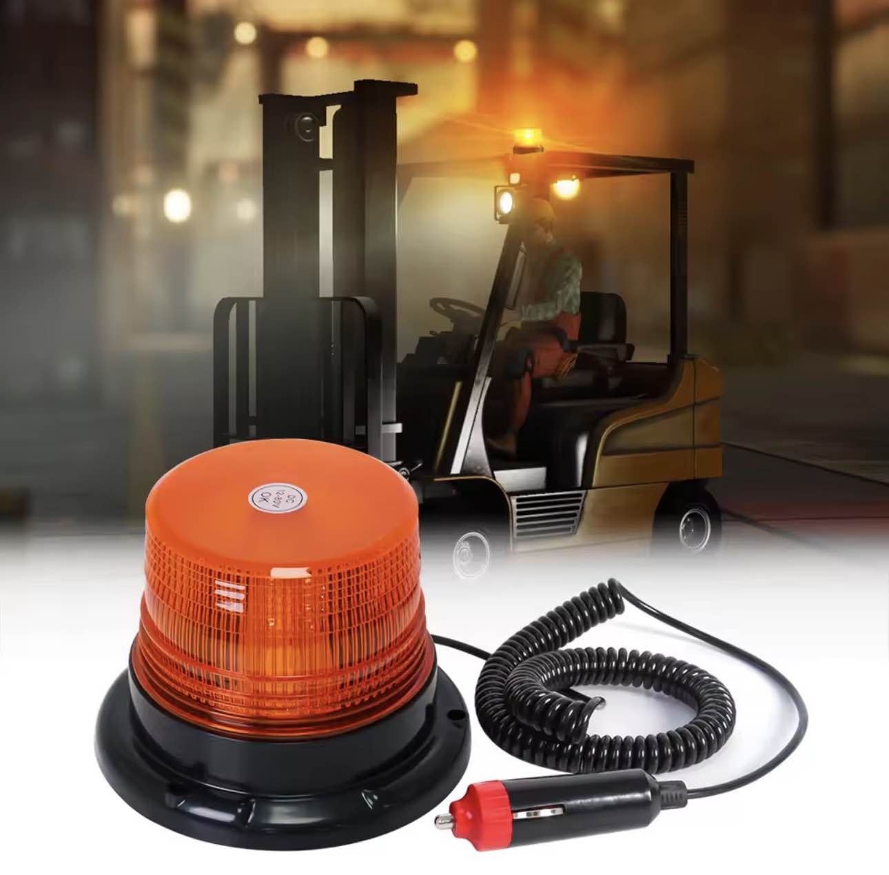 12V 24V Car LED Flashing Strobe Beacon Emergency Warning Light Amber Hazard Safety Lamp Vehicle Truck