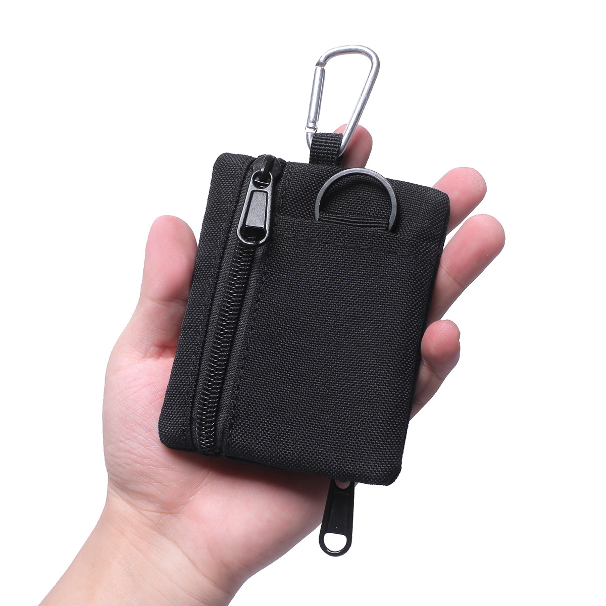 Outdoor Mini Coin Purse Key Bag Fan Outdoor Zipper Bag Sports Waist Bag Storage Accessory Bag One Pack