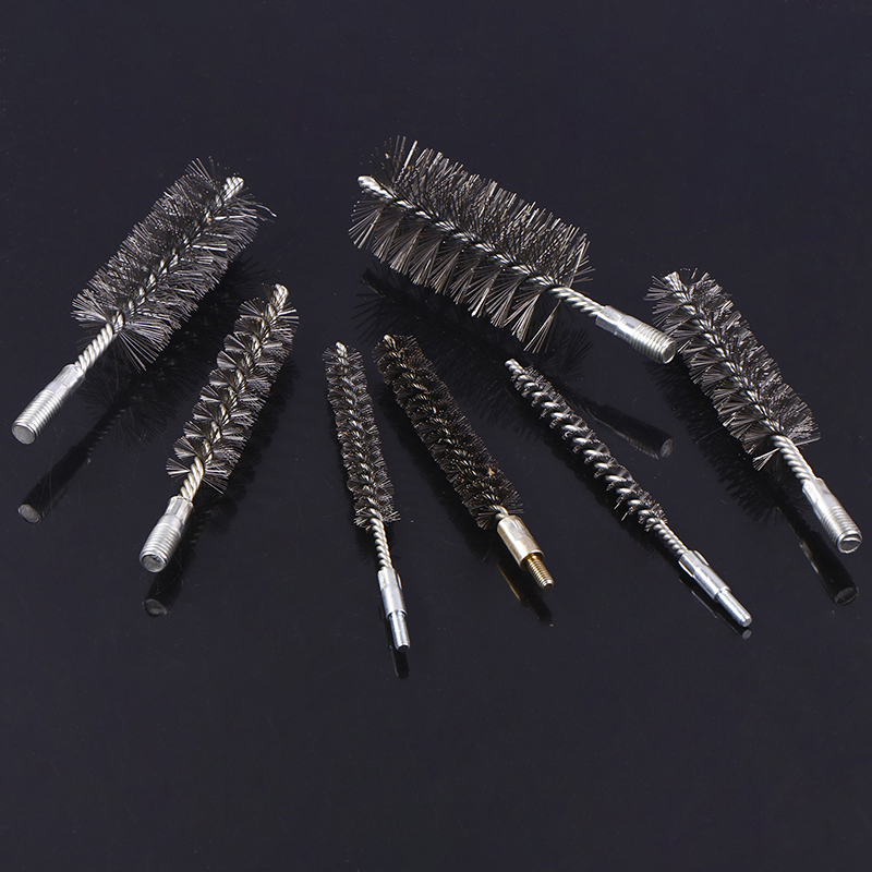 Hot Sale 1PC Chimney Cleaning Brush For Pipe Cleaning Polishing 10-50mm Threaded Wire Brush Metal Handle Stainless Steel Brush