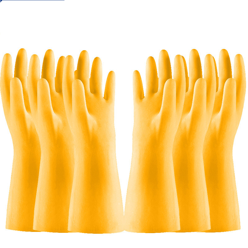 1/3 pairs of household thin waterproof latex gloves dishwashing gloves cleaning tools washing dishes laundry housework gloves