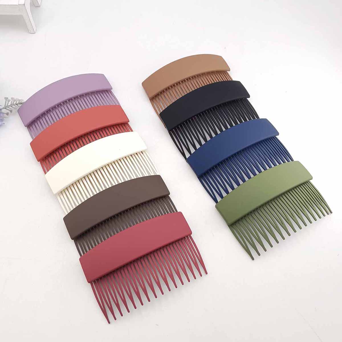 1/3/4/9 PCS Women Wide Hair Comb Large Simple Hairpin Bangs Fixed Arrangement Hair Headband Back Head Comb Hair Accessories