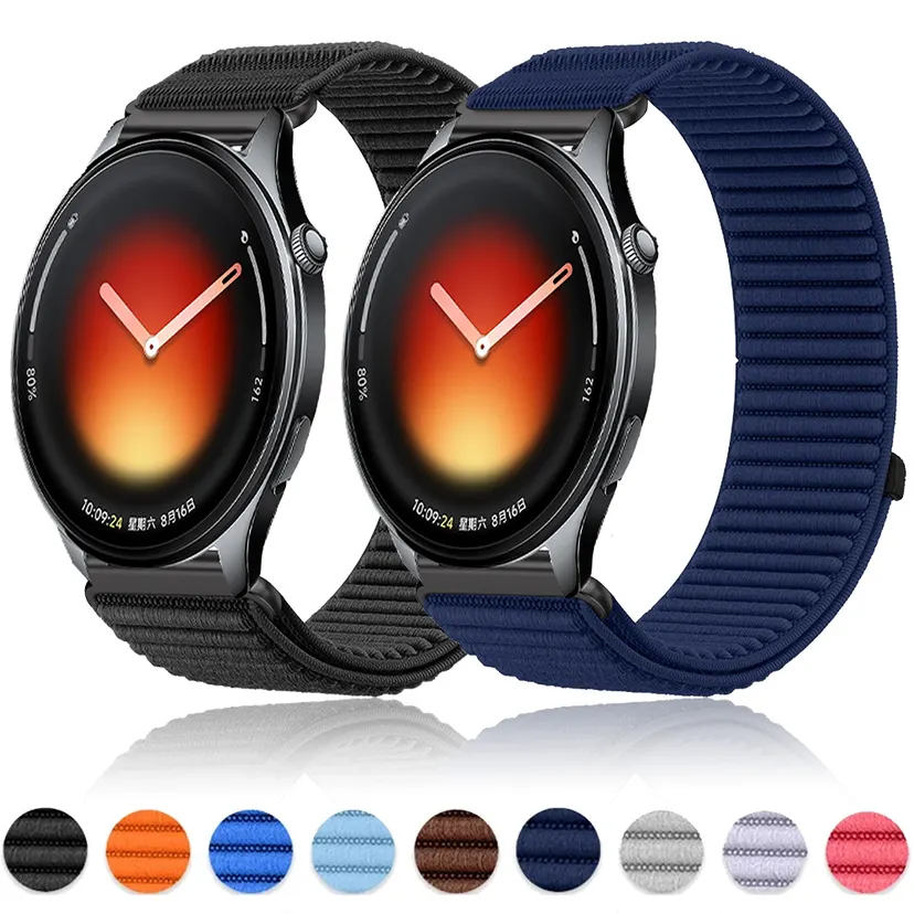 18mm 20mm 22mm Nylon Strap For Watch 5 S4-3-2-1 Color 2-1 2 2 Pro/ 5 Watchband Watch Lite Watch S-X2-X