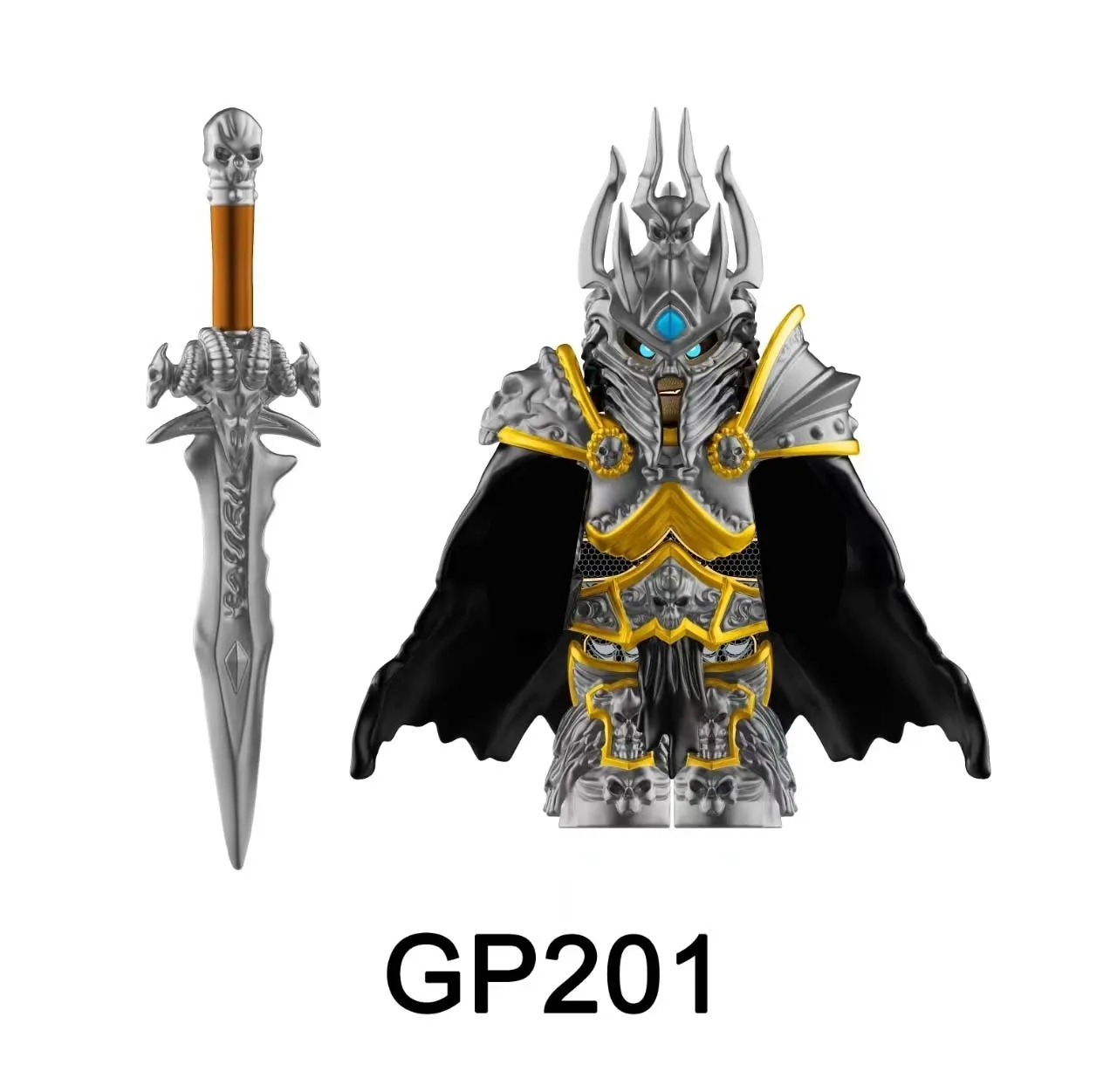 2025 NEW GP201 Lich King Medieval Round Table Knights building block Anime bricks Action Figure Collection Model Doll Toy