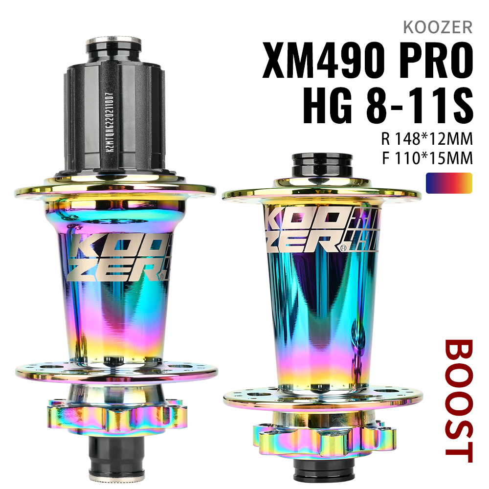 2024 KOOZER XM490 PRO BOOST Mountain Bike Hubs Steel shaft Sealed Bearing 148x12MM 110x15MM 141x5MM 28H 32 Holes Noise hub