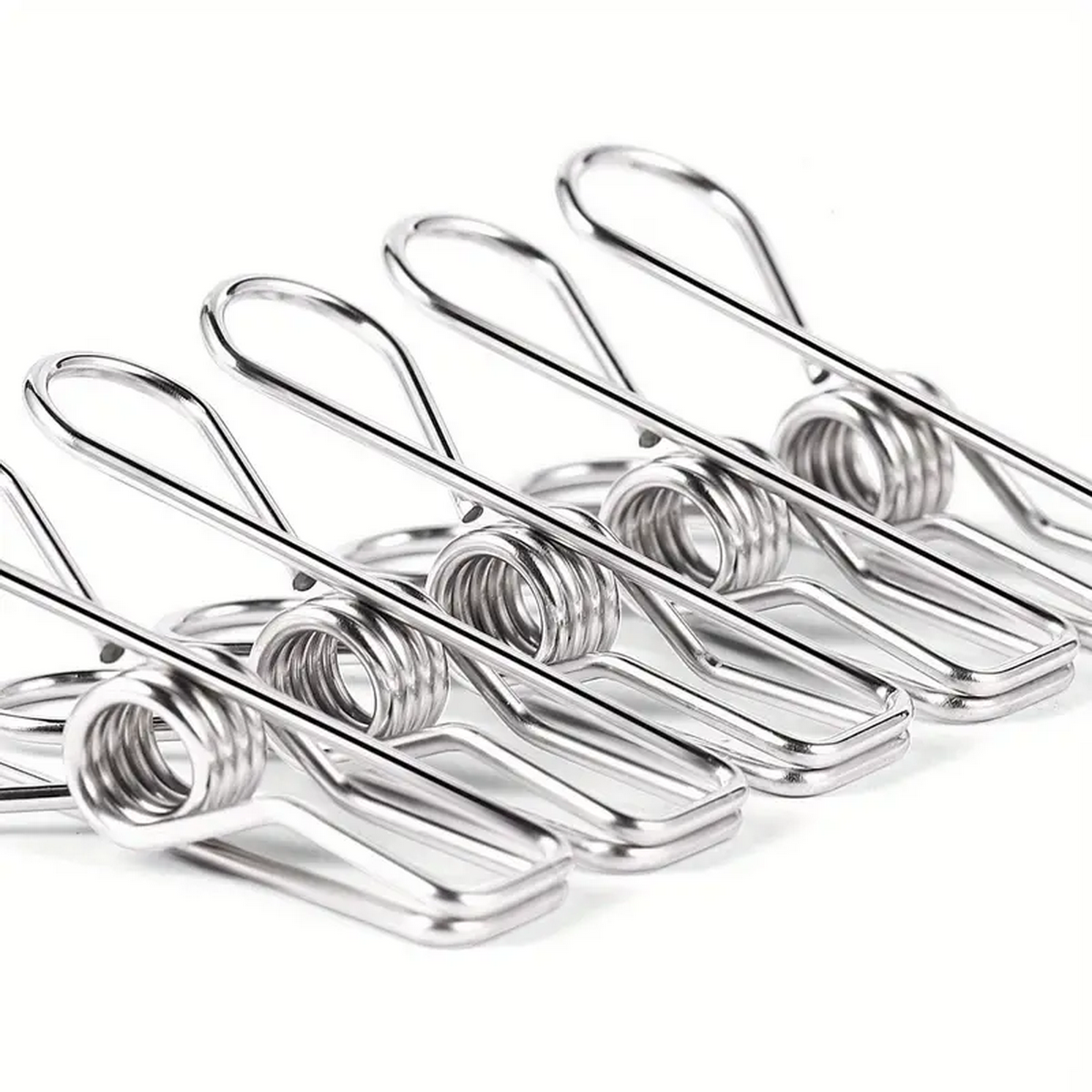 10/20pcs Heavy Duty Clothes Pins For Hanging Clothes, Stainless Steel Clothespins For Landry, Metal Clothes Clips, Clothes Pegs