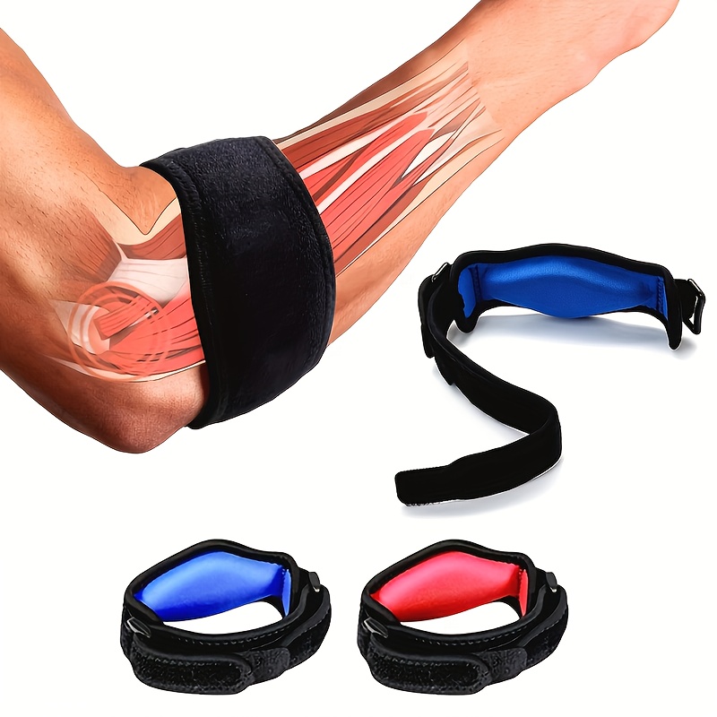 1pc Adjustable Elbow Brace - Sports Compression Arm Support for Basketball, Tennis, Volleyball, Golf - Unisex Fitness Tool with
