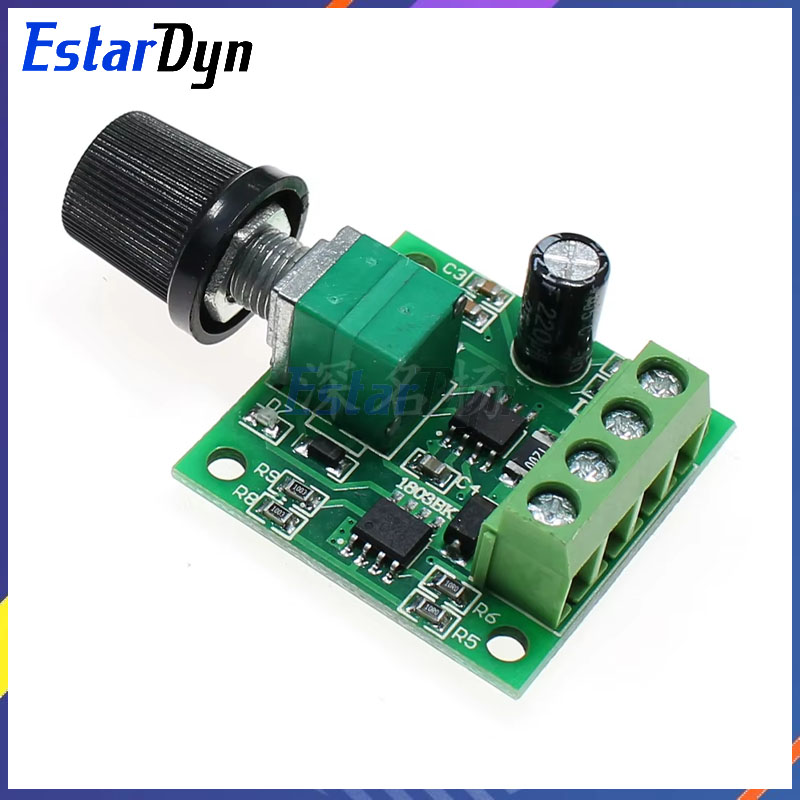 PWM DC Motor Speed Controller 1.8V 3V 5V 6V 12V 2A Switch Function 1803BK