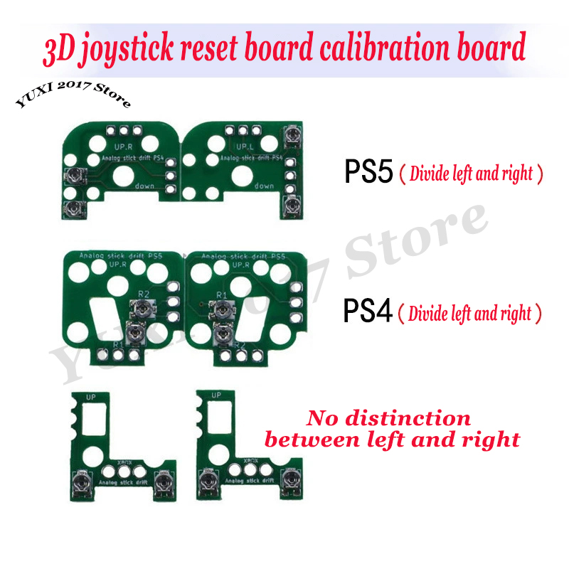 1 Pair Of 3D Joystick Reset Board Calibration Board Joystick Drift Repair Module Suitable For PS4/PS5/Xobx One/One S/XSX/XSS