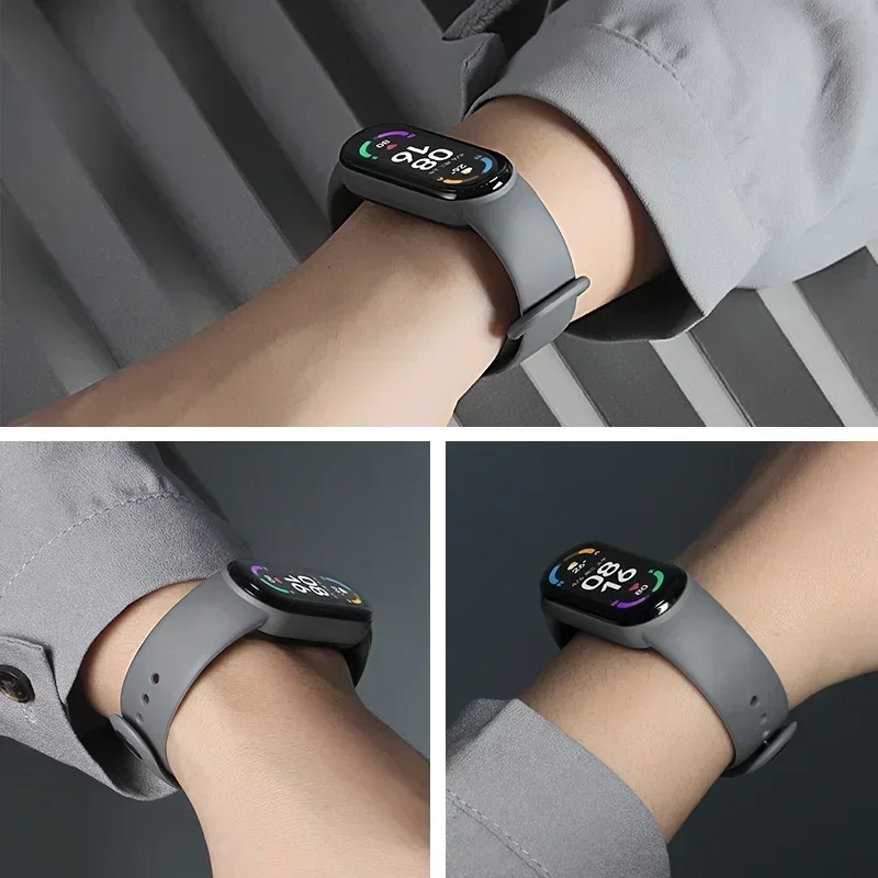 2PCS Watchbands for Xiaomi Mi Band 7 6 NFC bracelet silicone Sport wristband Miband 4 Belt pulsera correa mi band 7 6 5 3 strap