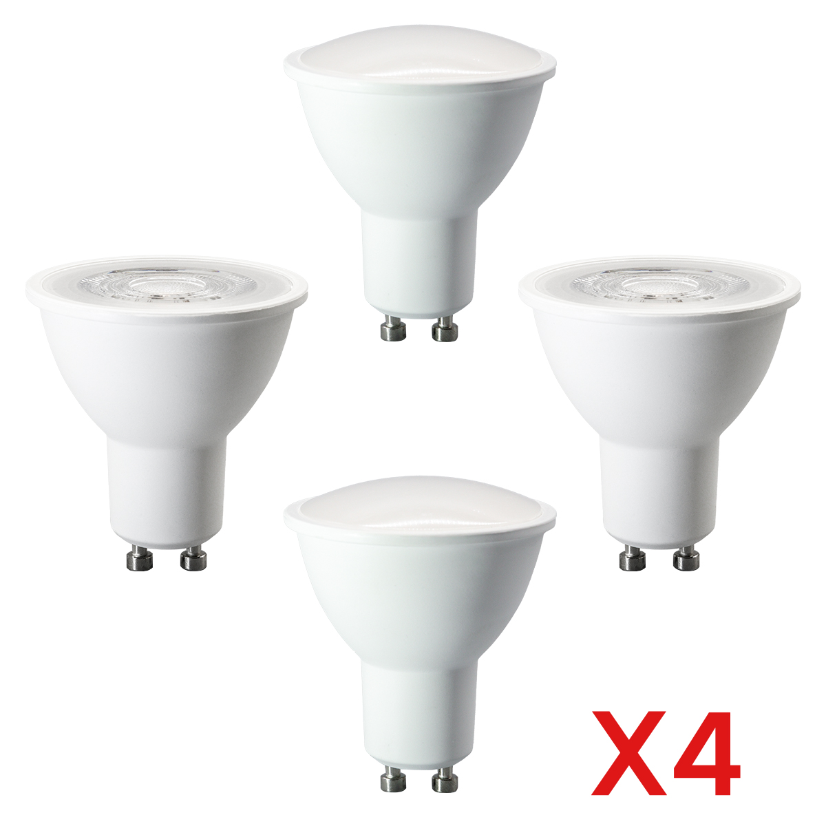 4PCS GU10 LED Spotlight Bulb Lamps 3W 5W 6W 7W 8W 9W LED Light No Flicker Daylight White Lighting 4000K 6000K For Home Foco