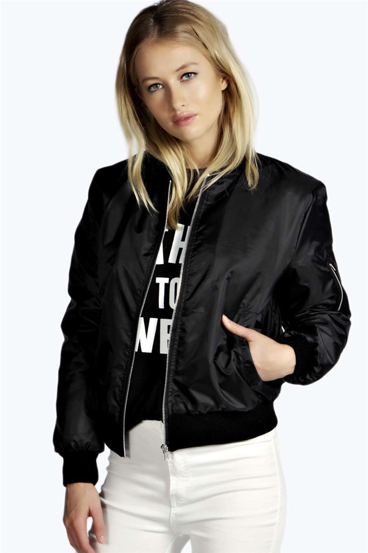 2024 Autumn Winter Fashion Women New Slim Jacket Casual Round Neck Solid Color Zipper Female No Hat Jacket Outwear