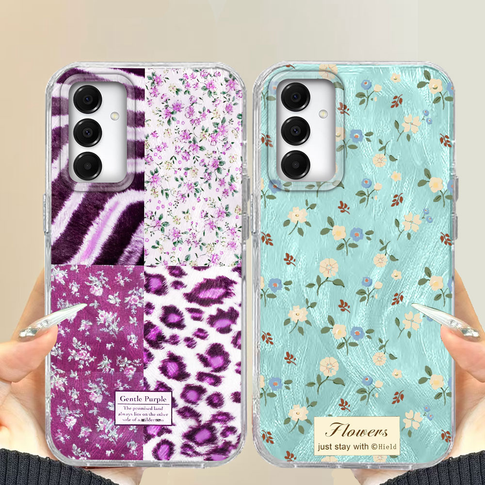 Korean Leopard Print Girls For A56 A57 A07 A17 A55 Phone Case A16 A26 A54 A15 A13 A36 A25 A35 A14 A34 A12 Cover