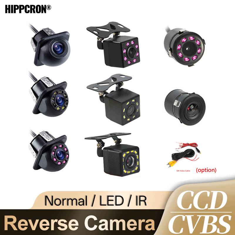 JISUID Car Rear View Camera 12 LED Night Vision Reversing Auto Parking Monitor CCD Waterproof HD Video
