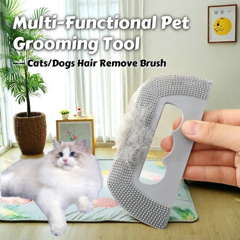 1/3/5-Piece Pet Grooming Kit - Gentle Gel Hair Remover, Lint Shaver & Sticky Roller Combo for Cats/Dogs Deshedding & Fabric Clea