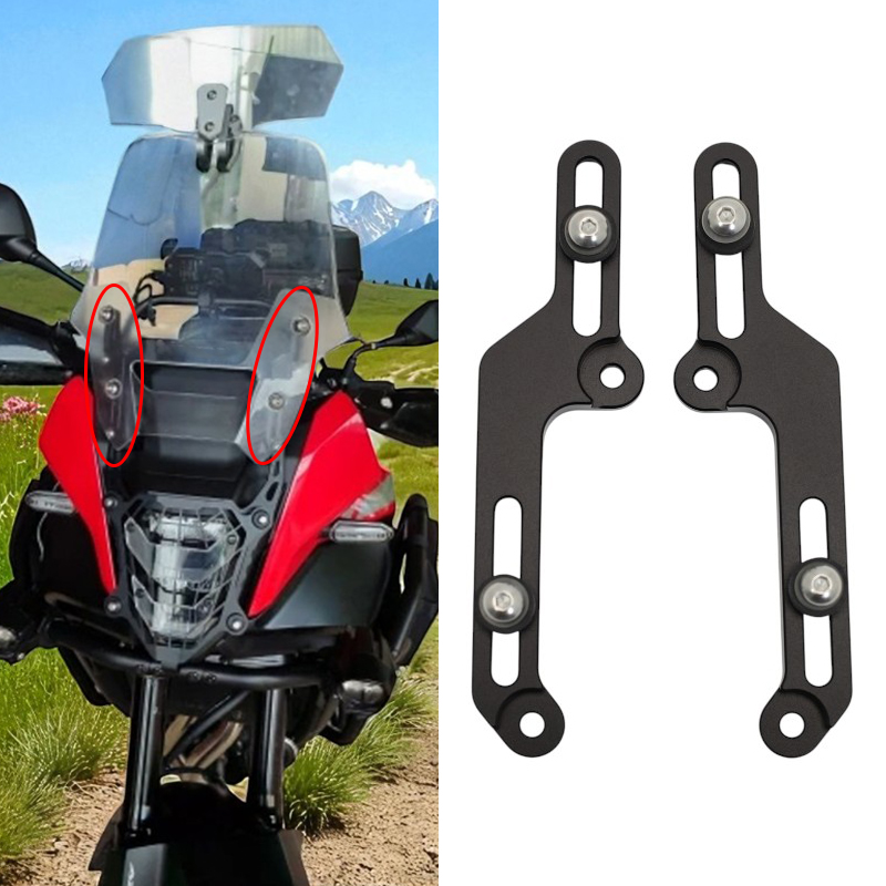 Motorcycle Windscreen Adjusters CNC Aluminum Windshield Bracket For HONDA NC750X NC 750X 2016 2017 2018 2019 2020