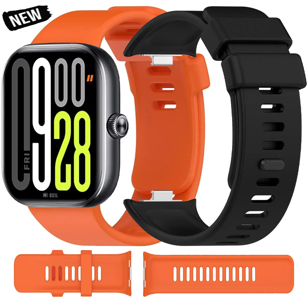 Silicone Strap For Redmi watch 4 5 official Original Comfortable replace bracelet watchband Xiaomi Band 9 8 Pro Accessories Belt