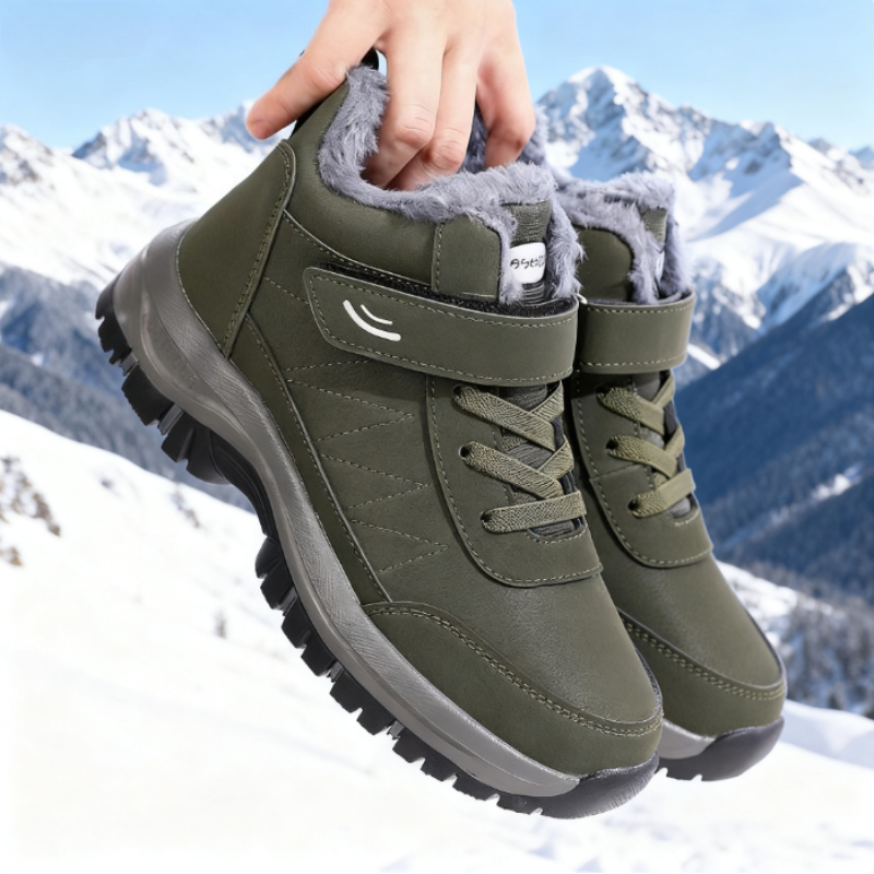 Warm Shoes for Women 2025 New Faux Fur Long Plush Sneakers Woman Platform Shoes Comfortable Warm Flat Cotton Couples Ankle Boots