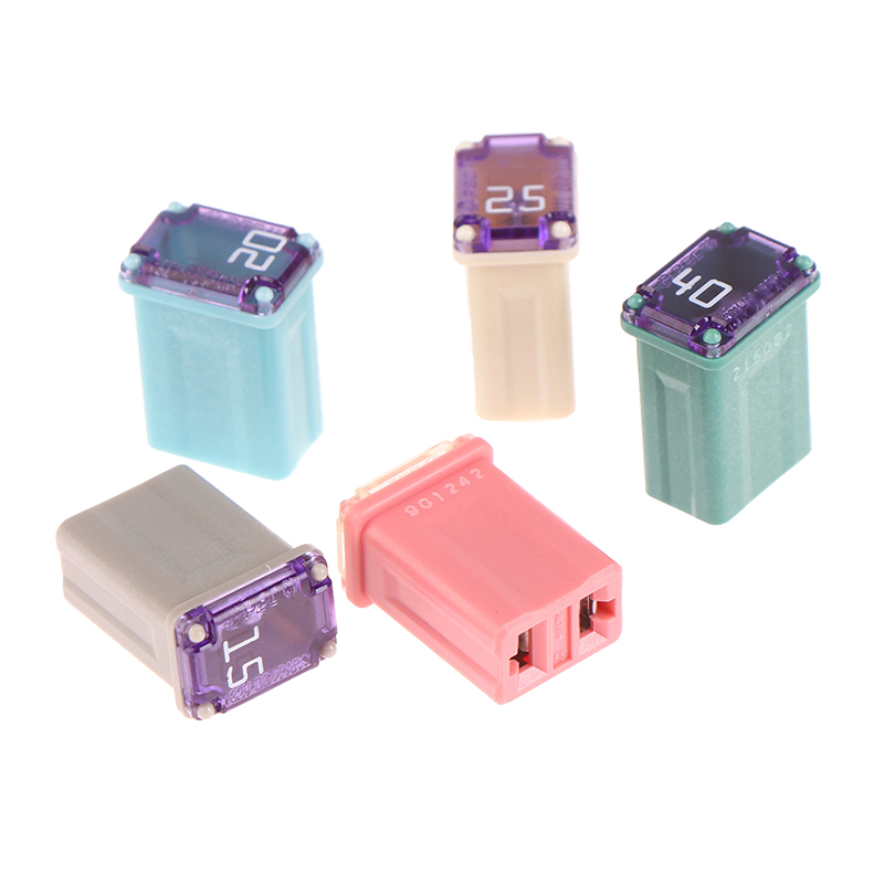 1Pc 27*12*10mm Mini Square Fuse 32V 20A 25A 30A 40A 50A60A Automotive Car Fuse With Plastic Box