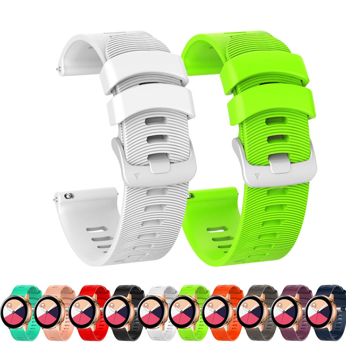 Original Style 20mm Silicone Strap For Forerunner 245/245 Music Sport Smart Watch Watchband Forerunner 645 645M Bracelet