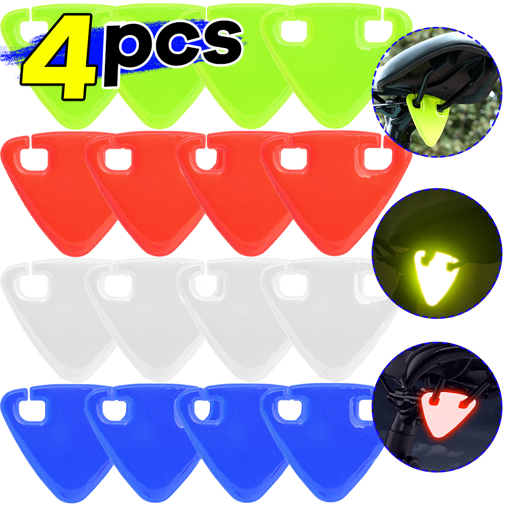 Bright Cycling Reflector Portable Road Bicycle Reflector Ultralight MTB TPU Reflective Triangle Riding Equipment Bike Accessorie