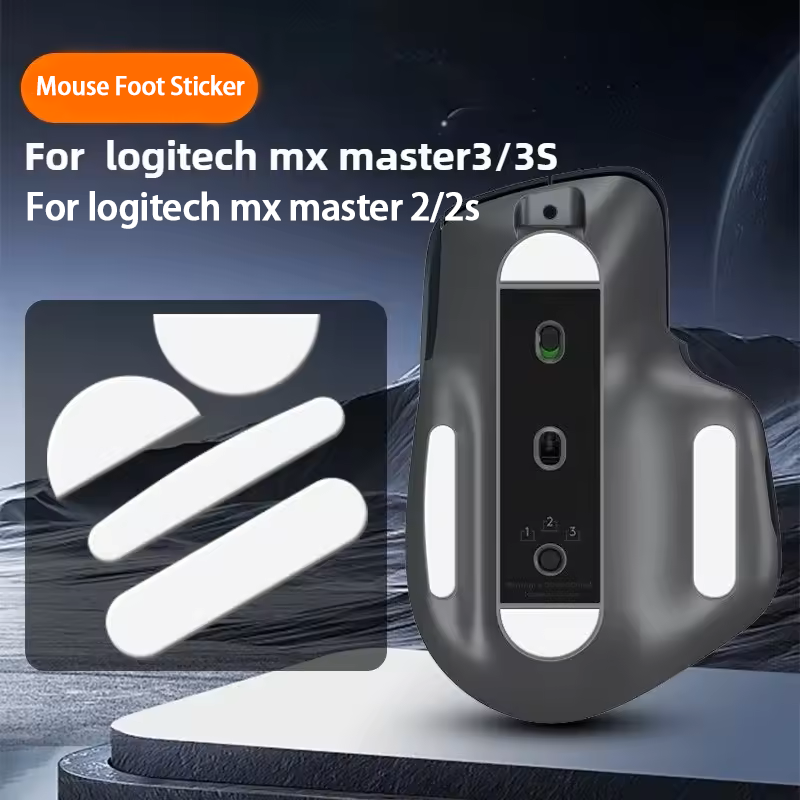 1 Set TPU Anti-Slip Mouse Pad for MX Master 3/3S & Master 2/2S, Wireless Mouse Foot Grip Pads, Secure Grip Enhancer