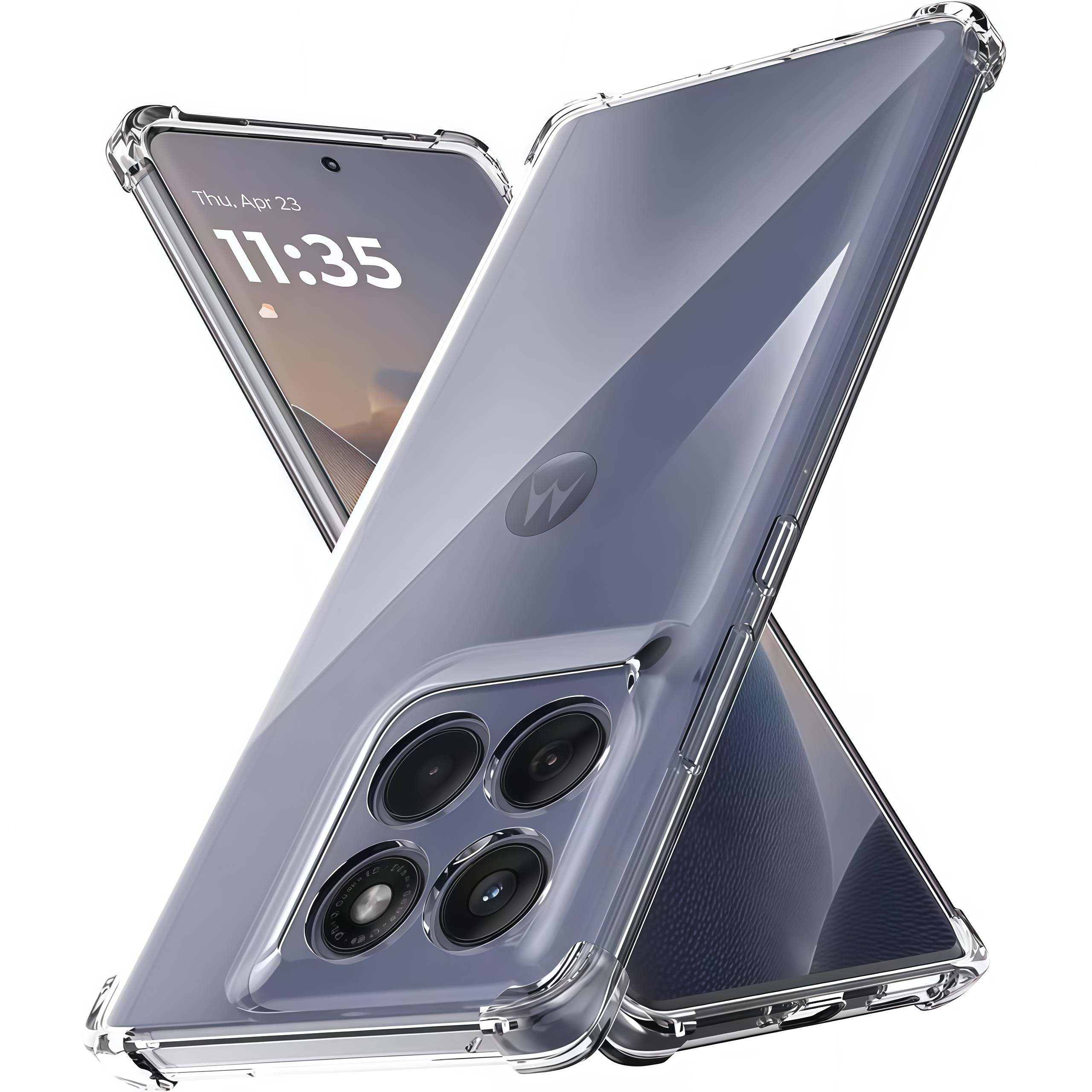Transparent Phone Case for Moto G86 G67 G57 G54 G Power Play Stylus 2025 2026 G100 G100s G56 G75 G85 G96 Shockproof Clear Cover