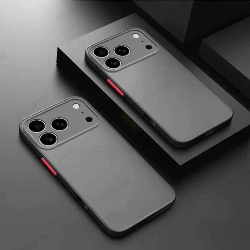 Phone Cases For iPhone 17 Case For 17Pro Pro Max 17ProMax Air 17Air Matte Laser Colorful Bumper Armor Shockproof Cover