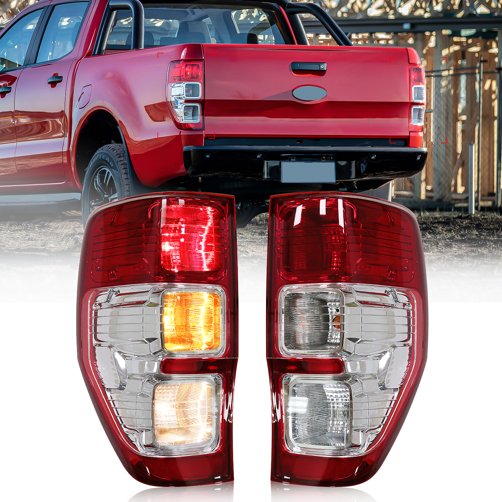 Car Light For Ford RANGER Ute PX XL XLS XLT 2011 2012 2013 2014 2015 2016 2017-2020 LED Tail Lamp Rear Brake Turn Signal Light