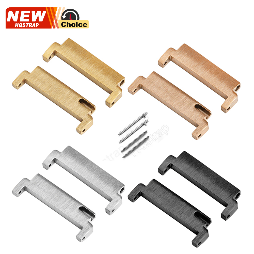 2/4pcs Quick Release Metal Connector 18mm To 20mm 22mm,20mm To 20mm 22mm,22mm To 22mm WatchStrap Adapters with Tools Accessories