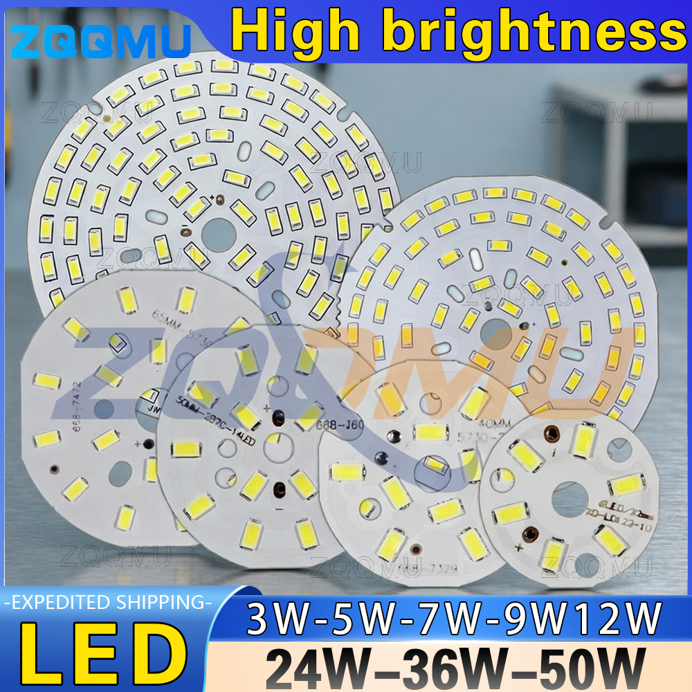 1PCS LED Chip SMD5730 3W 5W 7W 9W 12W 15W 18W 24W 36W 50W PCB Board For Downlight Lamp Panel DIY Ceiling Bulb Spotlight Premium